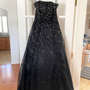 Beaded Strapless Ballgown